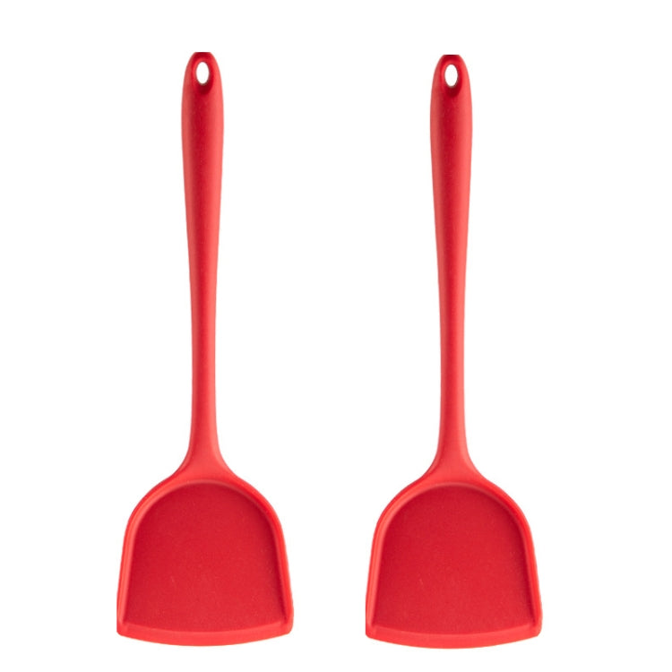 เครื่องครัวซิลิโคนทนอุณหภูมิสูงแบบไม่ติดกระทะ 2 ชิ้น สไตล์:, Spatula, Soup Spoon, Leak Spoon, Spaghetti Claw, Rice Spoon, Leak Shovel, Scrape, Brush, Food Clip