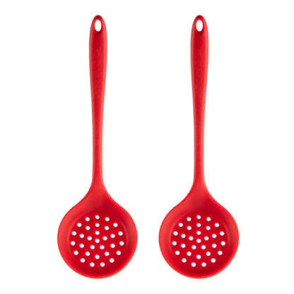 เครื่องครัวซิลิโคนทนอุณหภูมิสูงแบบไม่ติดกระทะ 2 ชิ้น สไตล์:, Spatula, Soup Spoon, Leak Spoon, Spaghetti Claw, Rice Spoon, Leak Shovel, Scrape, Brush, Food Clip