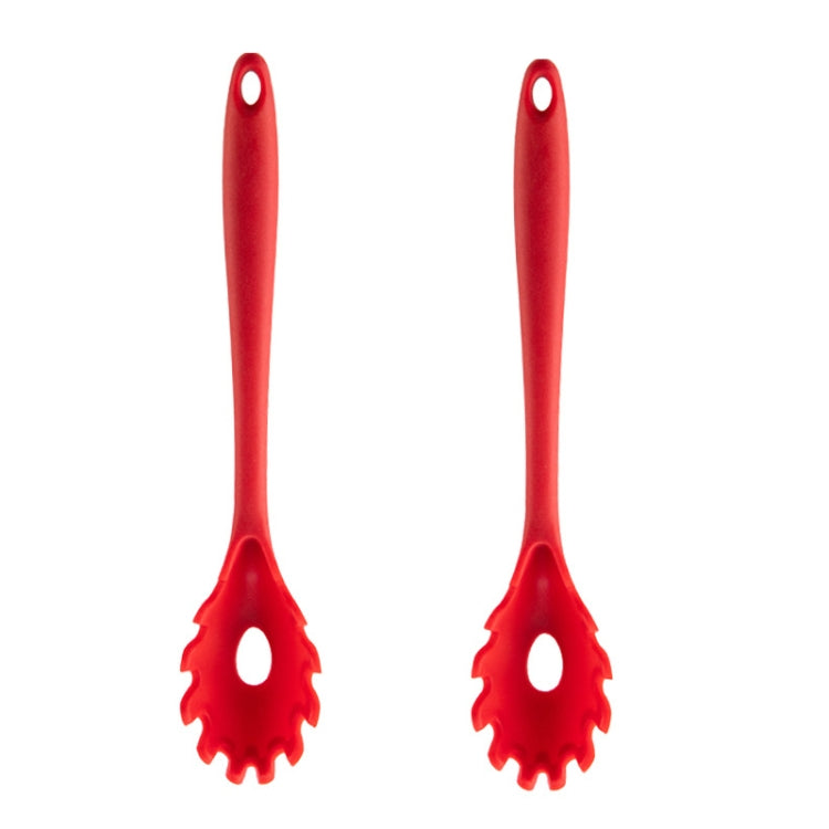 เครื่องครัวซิลิโคนทนอุณหภูมิสูงแบบไม่ติดกระทะ 2 ชิ้น สไตล์:, Spatula, Soup Spoon, Leak Spoon, Spaghetti Claw, Rice Spoon, Leak Shovel, Scrape, Brush, Food Clip