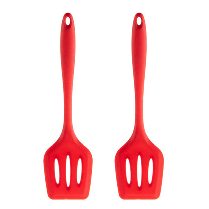 เครื่องครัวซิลิโคนทนอุณหภูมิสูงแบบไม่ติดกระทะ 2 ชิ้น สไตล์:, Spatula, Soup Spoon, Leak Spoon, Spaghetti Claw, Rice Spoon, Leak Shovel, Scrape, Brush, Food Clip