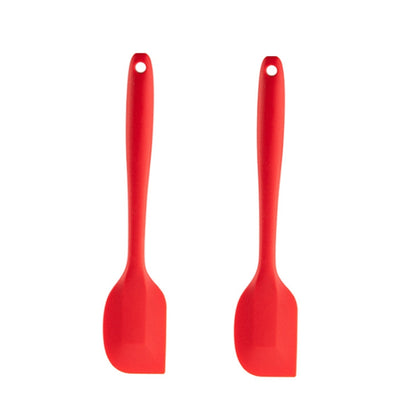 เครื่องครัวซิลิโคนทนอุณหภูมิสูงแบบไม่ติดกระทะ 2 ชิ้น สไตล์:, Spatula, Soup Spoon, Leak Spoon, Spaghetti Claw, Rice Spoon, Leak Shovel, Scrape, Brush, Food Clip