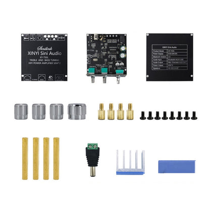 XY-T50L 12V Bluetooth 5.0 Audio Digital Class D ตัวรับ โมดูลพร้อมเครื่องขยายเสียง, XY-T50L
