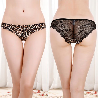 606 3 ชิ้นเซ็กซี่ลูกไม้ชิ้นเดียวมุมมองชุดชั้นในสตรีเอวต่ำ, M, L, XL, S, XXL