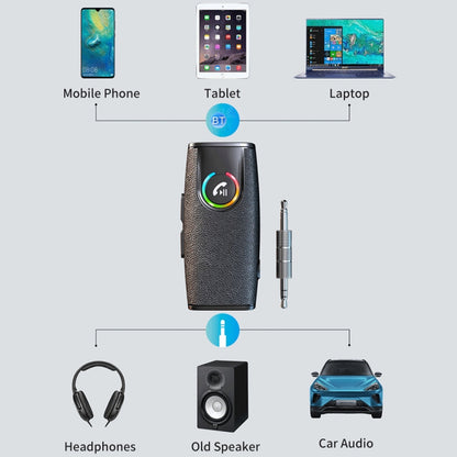 GR03 Car Bluetooth 5.1 ตัวรับสัญญาณเสียงตัวแปลงอะแดปเตอร์ไร้สาย, GR03