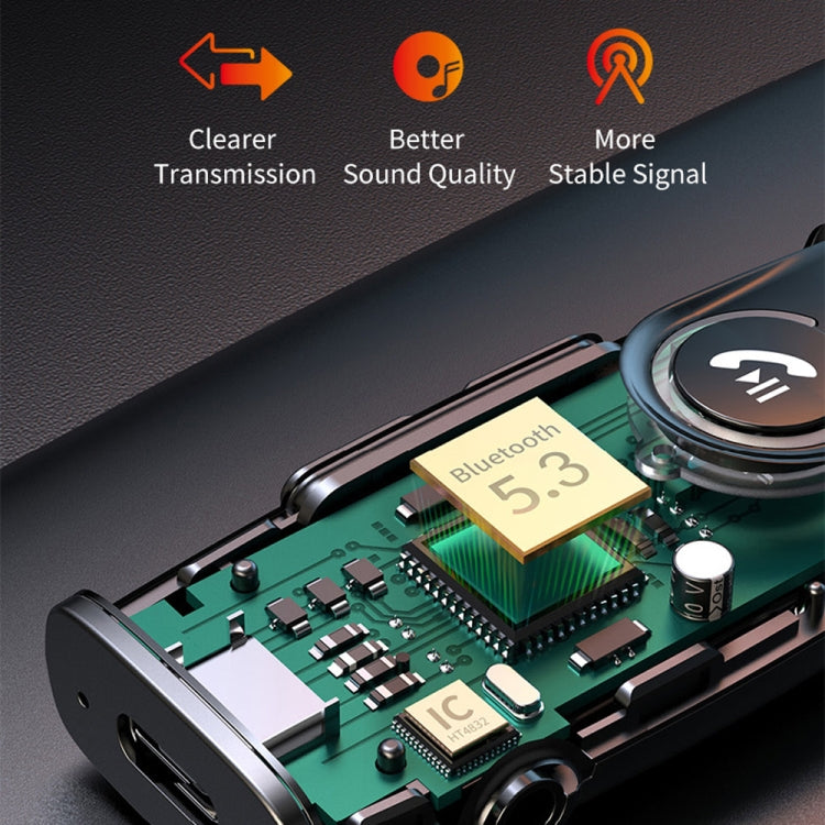 GR03 Car Bluetooth 5.1 ตัวรับสัญญาณเสียงตัวแปลงอะแดปเตอร์ไร้สาย, GR03
