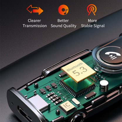 GR03 Car Bluetooth 5.1 ตัวรับสัญญาณเสียงตัวแปลงอะแดปเตอร์ไร้สาย, GR03