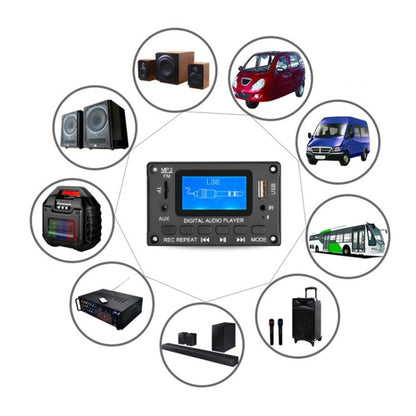 116BT LCD เนื้อเพลงแสดงบลูทูธโมดูลแอมพลิฟายเออร์ MP3 ถอดรหัสคณะกรรมการ, 116BT
