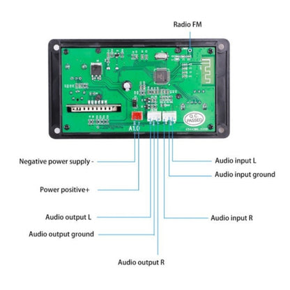 D006BT บลูทูธ MP3 ถอดรหัส U Disk Playback Audio Amplifier Board, D006BT Large RC, D006BT Small RC