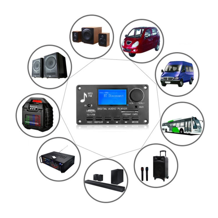 D006BT บลูทูธ MP3 ถอดรหัส U Disk Playback Audio Amplifier Board, D006BT Large RC, D006BT Small RC