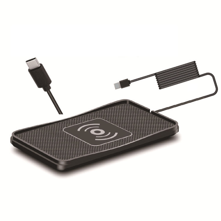 C3 15W Car QI Wireless Charger Launch Pad แผ่นกันลื่น, C3 Type-C Interface