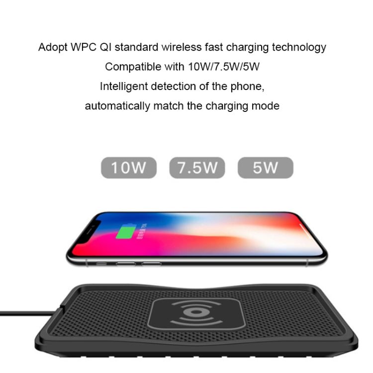 C3 15W Car QI Wireless Charger Launch Pad แผ่นกันลื่น, C3 Type-C Interface