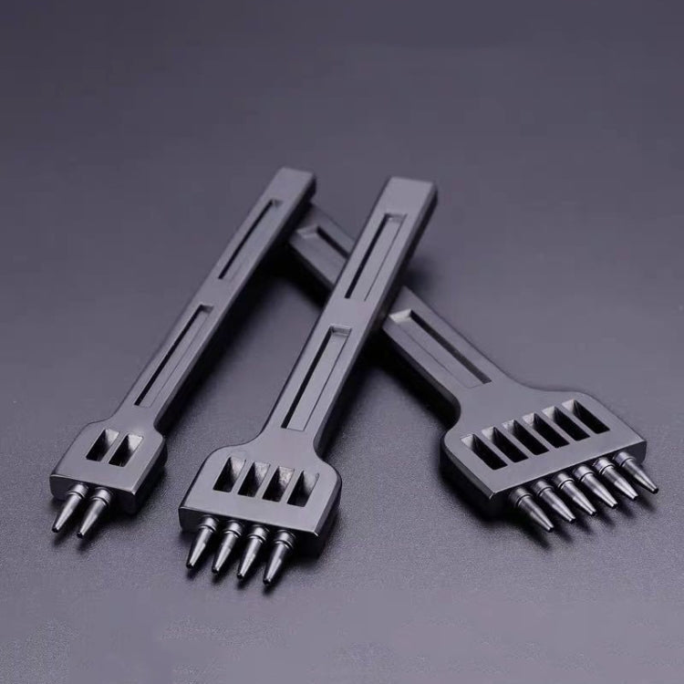 ER061 DIY มือเย็บหนังรอบ Punch เครื่องมือ โลหะผสมเหล็กพลาทูนวิ่งสไตล์:, 4mm Set, 5mm Set, 6mm Set, 4mm-2 Holes, 4mm-4 Holes, 4mm-6 Holes, 5mm-2 Holes, 5mm-4 Holes, 5mm-6 Holes, 6mm-2 Holes, 6mm-4 Holes, 6mm-6 Holes