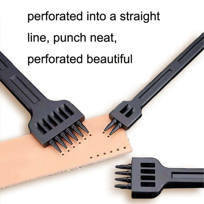 ER061 DIY มือเย็บหนังรอบ Punch เครื่องมือ โลหะผสมเหล็กพลาทูนวิ่งสไตล์:, 4mm Set, 5mm Set, 6mm Set, 4mm-2 Holes, 4mm-4 Holes, 4mm-6 Holes, 5mm-2 Holes, 5mm-4 Holes, 5mm-6 Holes, 6mm-2 Holes, 6mm-4 Holes, 6mm-6 Holes