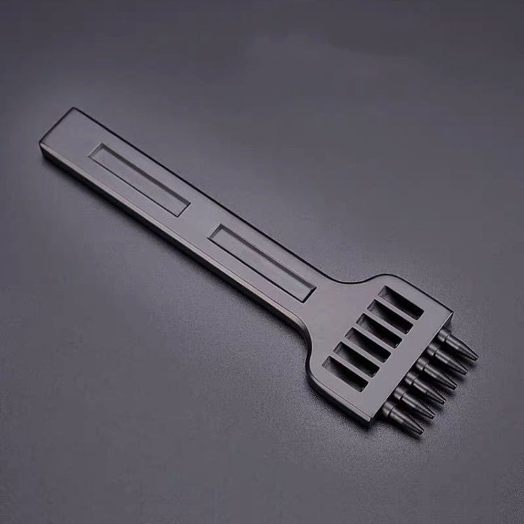 ER061 DIY มือเย็บหนังรอบ Punch เครื่องมือ โลหะผสมเหล็กพลาทูนวิ่งสไตล์:, 4mm Set, 5mm Set, 6mm Set, 4mm-2 Holes, 4mm-4 Holes, 4mm-6 Holes, 5mm-2 Holes, 5mm-4 Holes, 5mm-6 Holes, 6mm-2 Holes, 6mm-4 Holes, 6mm-6 Holes
