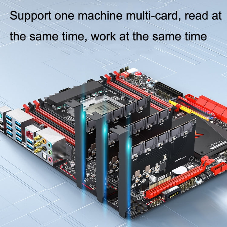 SATA3.0 การ์ดโรตารีคอมพิวเตอร์เดสก์ท็อป Solid State Hard Disk, สไตล์:, PCIE X1 To 10 Ports