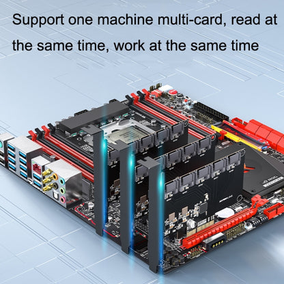 SATA3.0 การ์ดโรตารีคอมพิวเตอร์เดสก์ท็อป Solid State Hard Disk, สไตล์:, PCIE X1 To 10 Ports