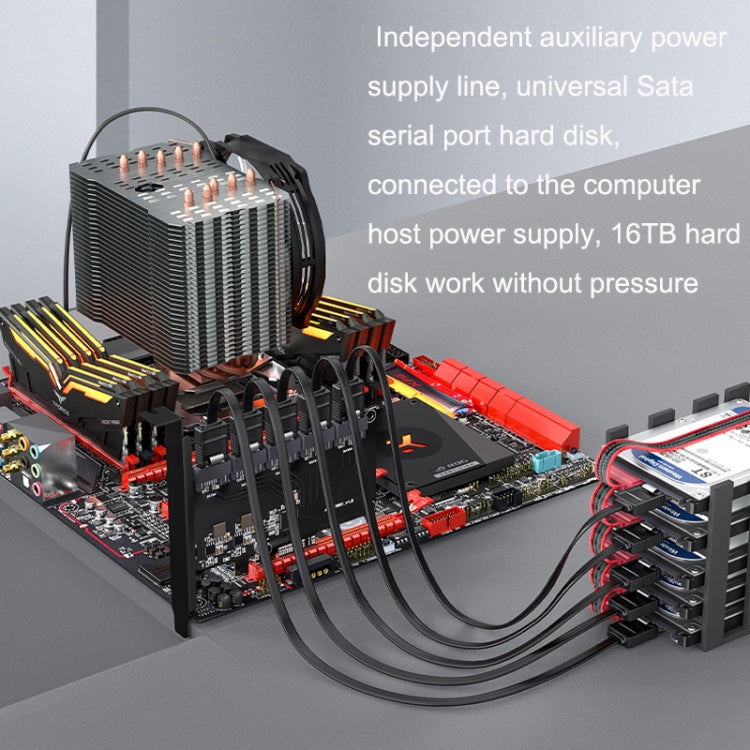 SATA3.0 การ์ดโรตารีคอมพิวเตอร์เดสก์ท็อป Solid State Hard Disk, สไตล์:, PCIE X1 To 10 Ports
