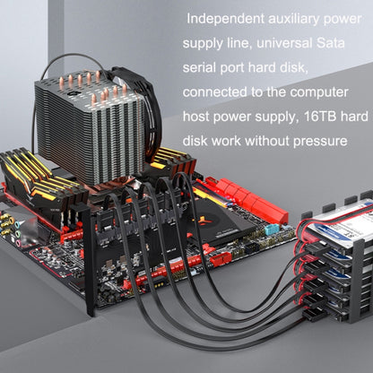 SATA3.0 การ์ดโรตารีคอมพิวเตอร์เดสก์ท็อป Solid State Hard Disk, สไตล์:, PCIE X1 To 10 Ports