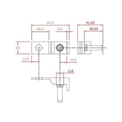 ฟิวส์ MRBF คอลัมน์แบตเตอรี่รถยนต์ไฟฟ้าพลังงานใหม่ 2 ชิ้น, Battery Column MRBF Fuse