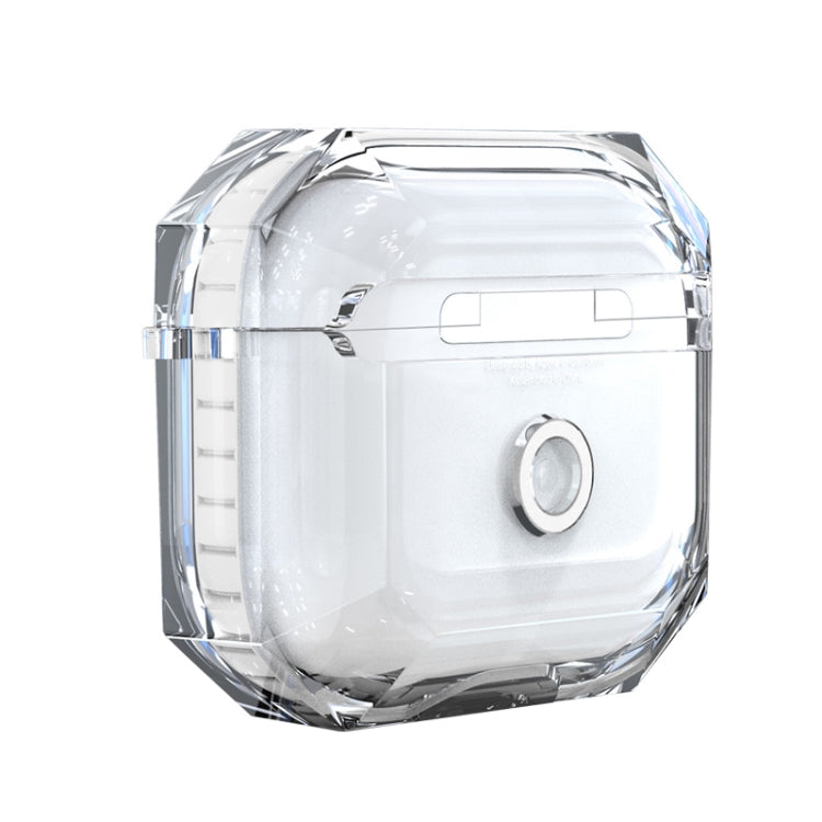 สำหรับ AirPods 3 RJT-AP-03 ซองใส่หูฟังบลูทูธป้องกันการตกแบบใส, For AirPods 3 White, For AirPods 3 Black