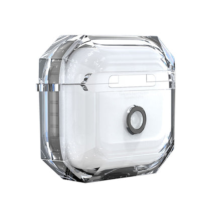 สำหรับ AirPods 3 RJT-AP-03 ซองใส่หูฟังบลูทูธป้องกันการตกแบบใส, For AirPods 3 White, For AirPods 3 Black