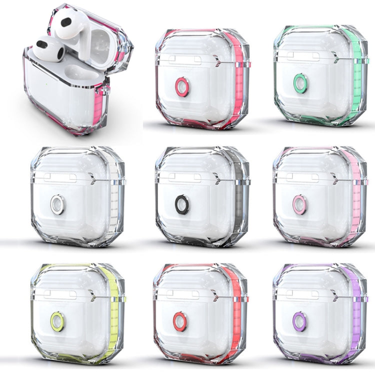 สำหรับ AirPods 3 RJT-AP-03 ซองใส่หูฟังบลูทูธป้องกันการตกแบบใส, For AirPods 3 White, For AirPods 3 Black