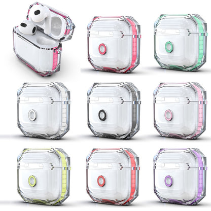 สำหรับ AirPods 3 RJT-AP-03 ซองใส่หูฟังบลูทูธป้องกันการตกแบบใส, For AirPods 3 White, For AirPods 3 Black