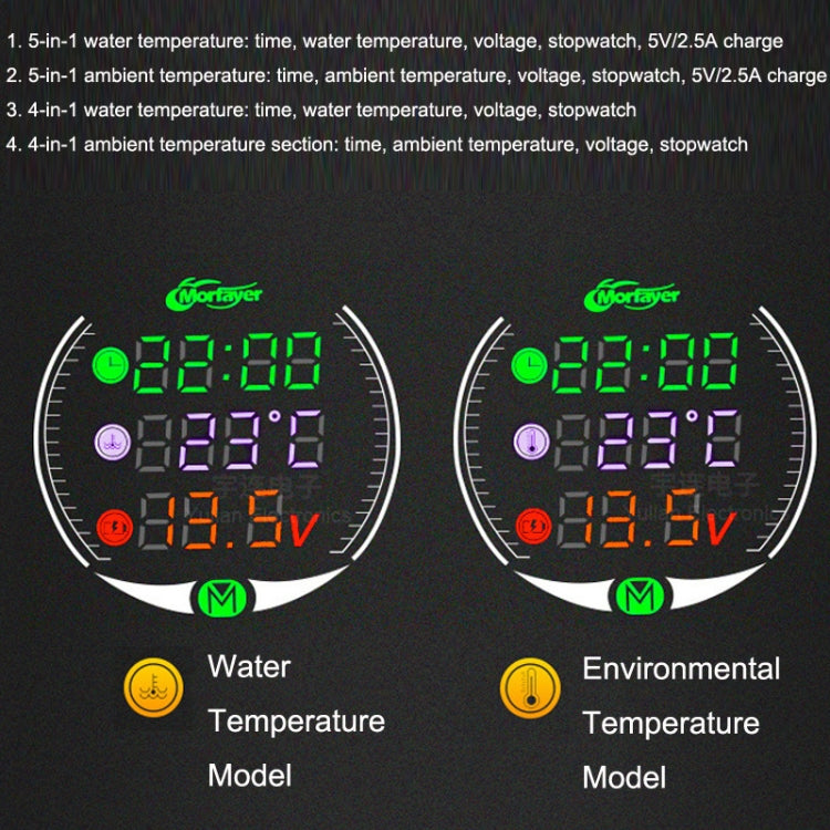 เครื่องมือดัดแปลงรถจักรยานยนต์ LED Night Vision 9-24V, Morfayer YL-M05 4 In 1 Water Temperature Model, Morfayer YL-M05 5 In 1 Water Temperature Model, Morfayer YL-M05 5 In 1 Environmental Temperature Model                                               ...