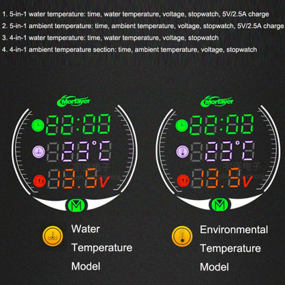 เครื่องมือดัดแปลงรถจักรยานยนต์ LED Night Vision 9-24V, Morfayer YL-M05 4 In 1 Water Temperature Model, Morfayer YL-M05 5 In 1 Water Temperature Model, Morfayer YL-M05 5 In 1 Environmental Temperature Model                                               ...