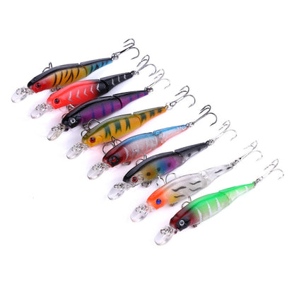 5pcs HENGJIA JM010 9cm 7g 2 ส่วน Bionic Bait พร้อมลูกปัดดำน้ำ Mino เหยื่อปลอม, JM010 9cm 7g 2, JM010 9cm 7g 3, JM010 9cm 7g 4, JM010 9cm 7g 6, JM010 9cm 7g 7, JM010 9cm 7g 8