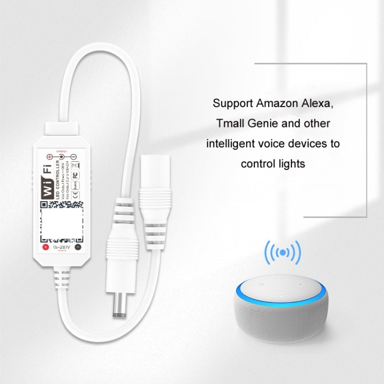 หลอดไฟ LED ขาวดำแรงดันต่ำพร้อมโมดูลควบคุม WIFI Dimming, WIFI Controller