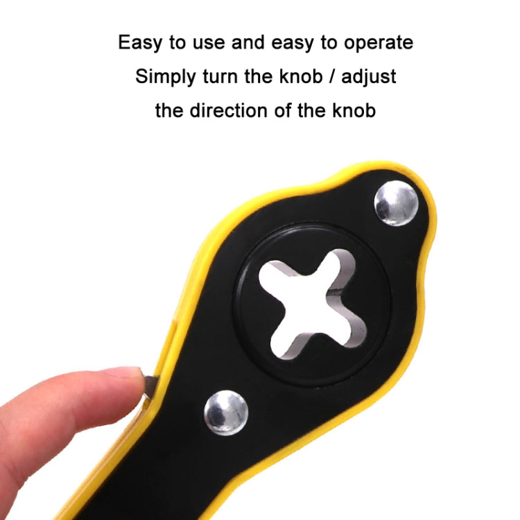 ประแจเปลี่ยนยางรถยนต์ 2 ชิ้นแจ็คมัลติฟังก์ชั่นประหยัดแรงงาน, Shake Handle With Conversion Head
