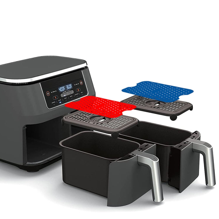 สำหรับ NINJA DZ201 DZ401 Air Fryers 2 ชิ้นแผ่นซิลิโคนสี่เหลี่ยมผืนผ้า Liner