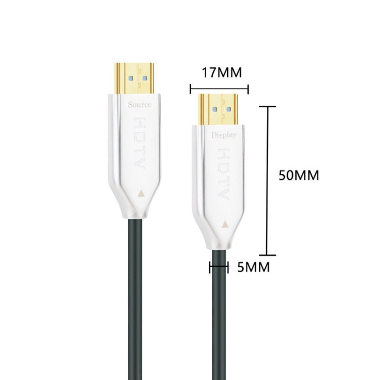 สายไฟเบอร์ออปติก HDMI เวอร์ชัน 2.0 สายเคเบิลเชื่อมต่อมอนิเตอร์ความละเอียดสูงพิเศษ 4K ความยาว:, 10m, 15m, 20m, 25m, 30m, 35m, 40m, 50m, 60m With Shaft, 70m With Shaft, 80m With Shaft, 90m With Shaft, 100m With Shaft