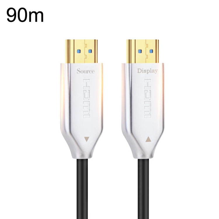 สายไฟเบอร์ออปติก HDMI เวอร์ชัน 2.0 สายเคเบิลเชื่อมต่อมอนิเตอร์ความละเอียดสูงพิเศษ 4K ความยาว:, 10m, 15m, 20m, 25m, 30m, 35m, 40m, 50m, 60m With Shaft, 70m With Shaft, 80m With Shaft, 90m With Shaft, 100m With Shaft