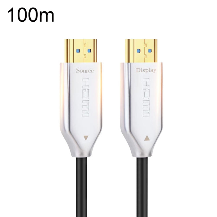 สายไฟเบอร์ออปติก HDMI เวอร์ชัน 2.0 สายเคเบิลเชื่อมต่อมอนิเตอร์ความละเอียดสูงพิเศษ 4K ความยาว:, 10m, 15m, 20m, 25m, 30m, 35m, 40m, 50m, 60m With Shaft, 70m With Shaft, 80m With Shaft, 90m With Shaft, 100m With Shaft