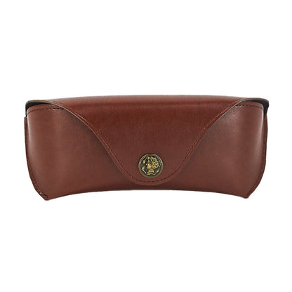 E5521 กล่องเก็บแว่นตาหนัง PU ย้อนยุคเรียบง่าย, PU Green, PU Brown