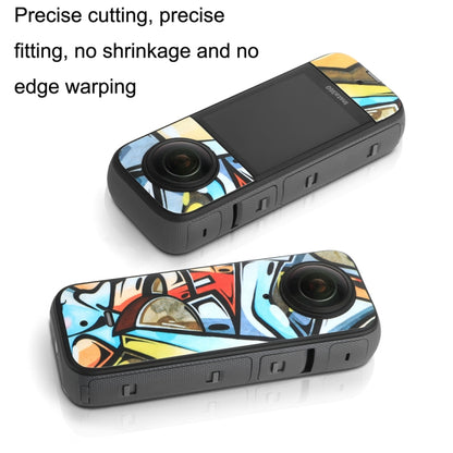 Sunnylife IST-TZ485 สำหรับ DJI Insta360 X3 Panoramic กล้อง PVC Protection Scraper Film สติกเกอร์
