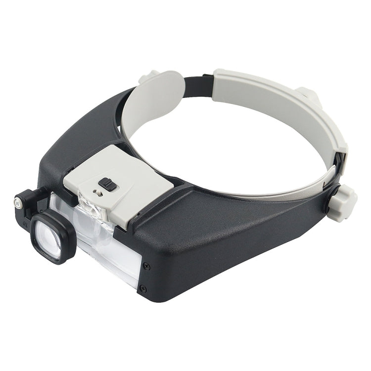 81007-AP เครื่องมือซ่อมแซมอิเล็กทรอนิกส์แบบติดหัวไฟ LED แว่นขยาย, 81007-AP