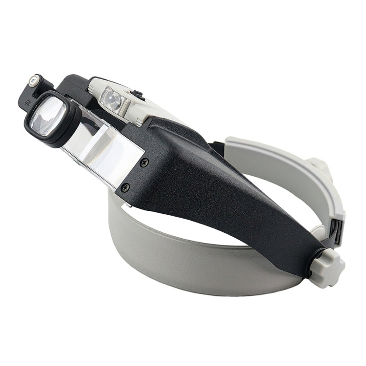 81007-AP เครื่องมือซ่อมแซมอิเล็กทรอนิกส์แบบติดหัวไฟ LED แว่นขยาย, 81007-AP