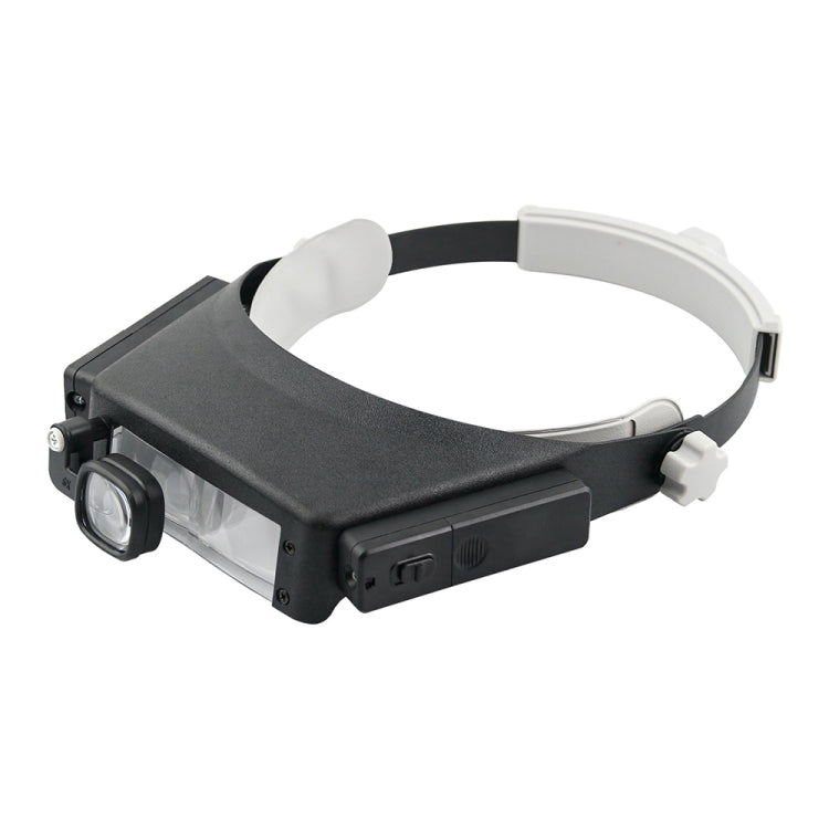 81007-P แว่นขยายเครื่องมือซ่อมแซมอิเล็กทรอนิกส์แบบติดหัวไฟ LED, 81007-P