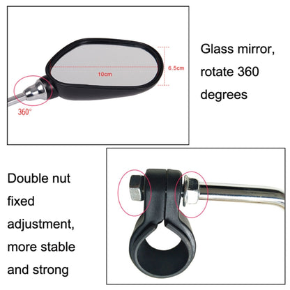 กระจกมองหลังจักรยาน 2 คู่ขี่ภูเขารถสะท้อนแสงกระจกมองหลังจักรยาน, 2pairs Rearview Mirror