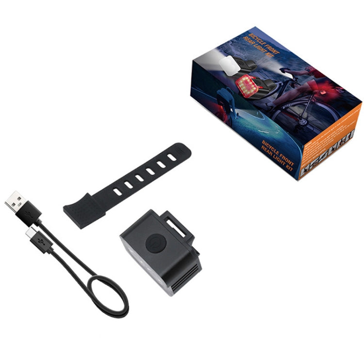 ไฟจักรยาน USB ชาร์จชุดโคมไฟขี่ LED กลางแจ้ง สไตล์:, Front Light, Tail Light, Front Light+Tail Light