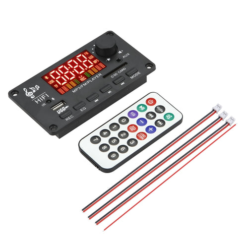 JX-Y04 12V 50W หน้าจอสีบอร์ดถอดรหัส Bluetooth, รองรับ FM / โทร / บันทึก, JX-Y04 White, JX-Y04 Black, JX-Y04 Black White