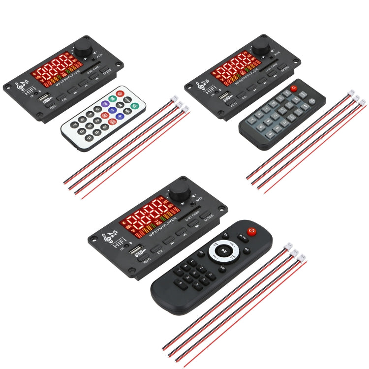 JX-Y04 12V 50W หน้าจอสีบอร์ดถอดรหัส Bluetooth, รองรับ FM / โทร / บันทึก, JX-Y04 White, JX-Y04 Black, JX-Y04 Black White