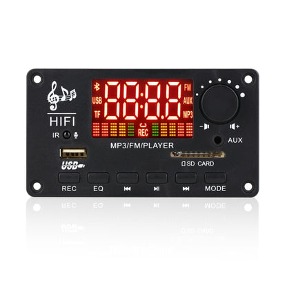 JX-Y04 12V 50W หน้าจอสีบอร์ดถอดรหัส Bluetooth, รองรับ FM / โทร / บันทึก, JX-Y04 White, JX-Y04 Black, JX-Y04 Black White