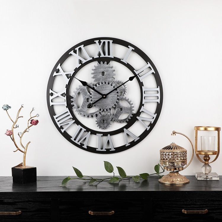 นาฬิกาติดผนังเงียบเกียร์ไม้วินเทจ, Rome Number 58cm 6 Gears Golden, Rome Number  58cm  6 Gears  Silver, Rome Number  58cm 4 Gears Golden, Rome Number  58cm 4 Gears Silver, Number 58cm 4 Gears Silver