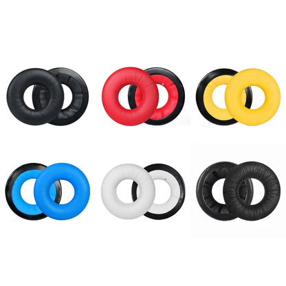 1 คู่ชุดหูฟังฟองน้ำหุ้มสำหรับ Sennheiser HD25-1II/25/25SP/25SP-II, Black, Red, Yellow, Blue, White, Black Wrinkled