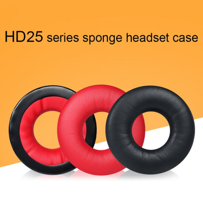 1 คู่ชุดหูฟังฟองน้ำหุ้มสำหรับ Sennheiser HD25-1II/25/25SP/25SP-II, Black, Red, Yellow, Blue, White, Black Wrinkled