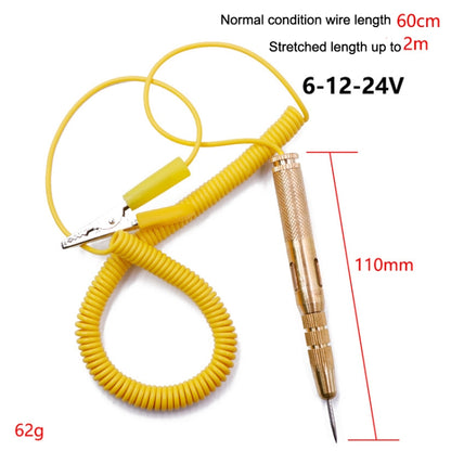 2 ชิ้น 6-24V รถยนต์ปากกาทดสอบวงจร LED มัลติฟังก์ชั่นทดสอบผ่านไฟทดสอบไฟทดสอบปากกาทดสอบ, LED Spring Test Pen